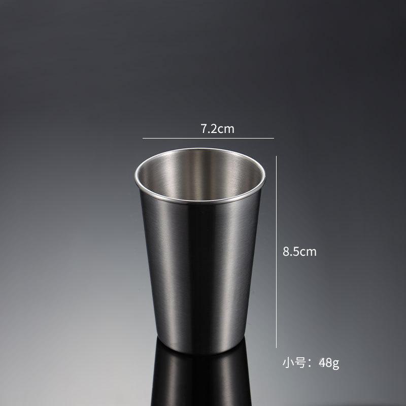 304 Stainless Steel Pint Cup Cold Drink Cup Titanium-plated Gold PVD Beer Mug Ins Industrial Wind Lid