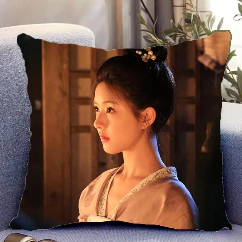Zhao Lusi Liu Yuning Poster Double-side Printing Pillowcase TV The Story of Pearl Girl Drama Stills Home Decor Cushion Cover