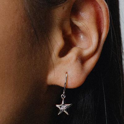 SCALETTO WS014 Shining Star Hoop Earrings