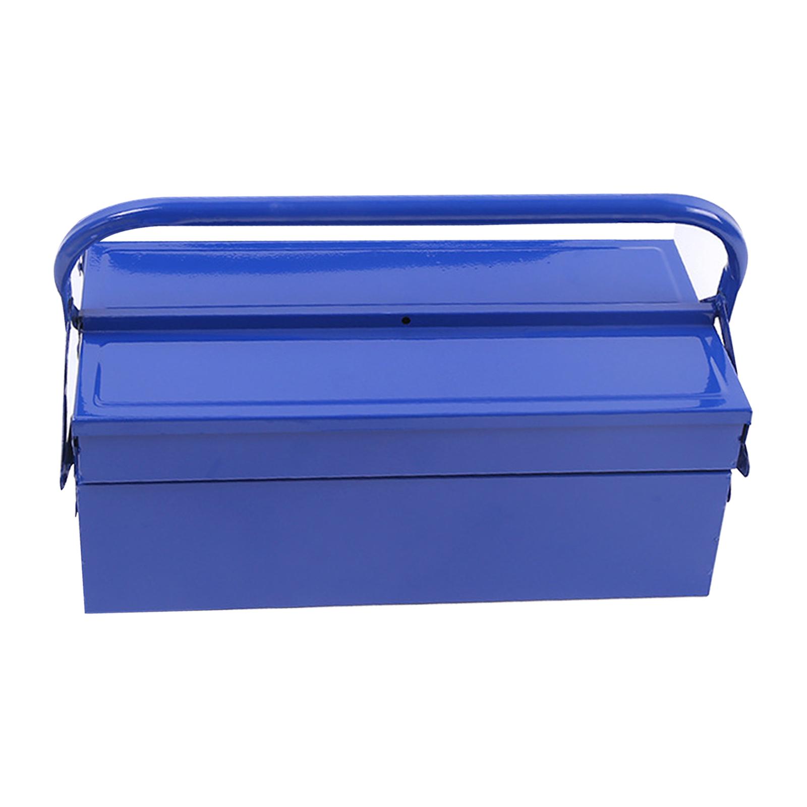 

Портативный ящик для инструментов, прочный с ручкой, отсек для винтов и гаек, лоток, ящик для ремонта, чехол для хранения инструментов для багажника гаража