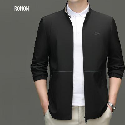 Veste décontractée business à col montant pour homme