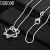 925 Sterling Silver Niche Wrapped Star Pendant Necklace - Beautiful Wedding Jewelry