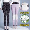 Thickened Cotton Pants, Female Mother Pants, Winter Outer Wear Leggings, Medium Elderly Warm Women's Pants, Slim Body Pants