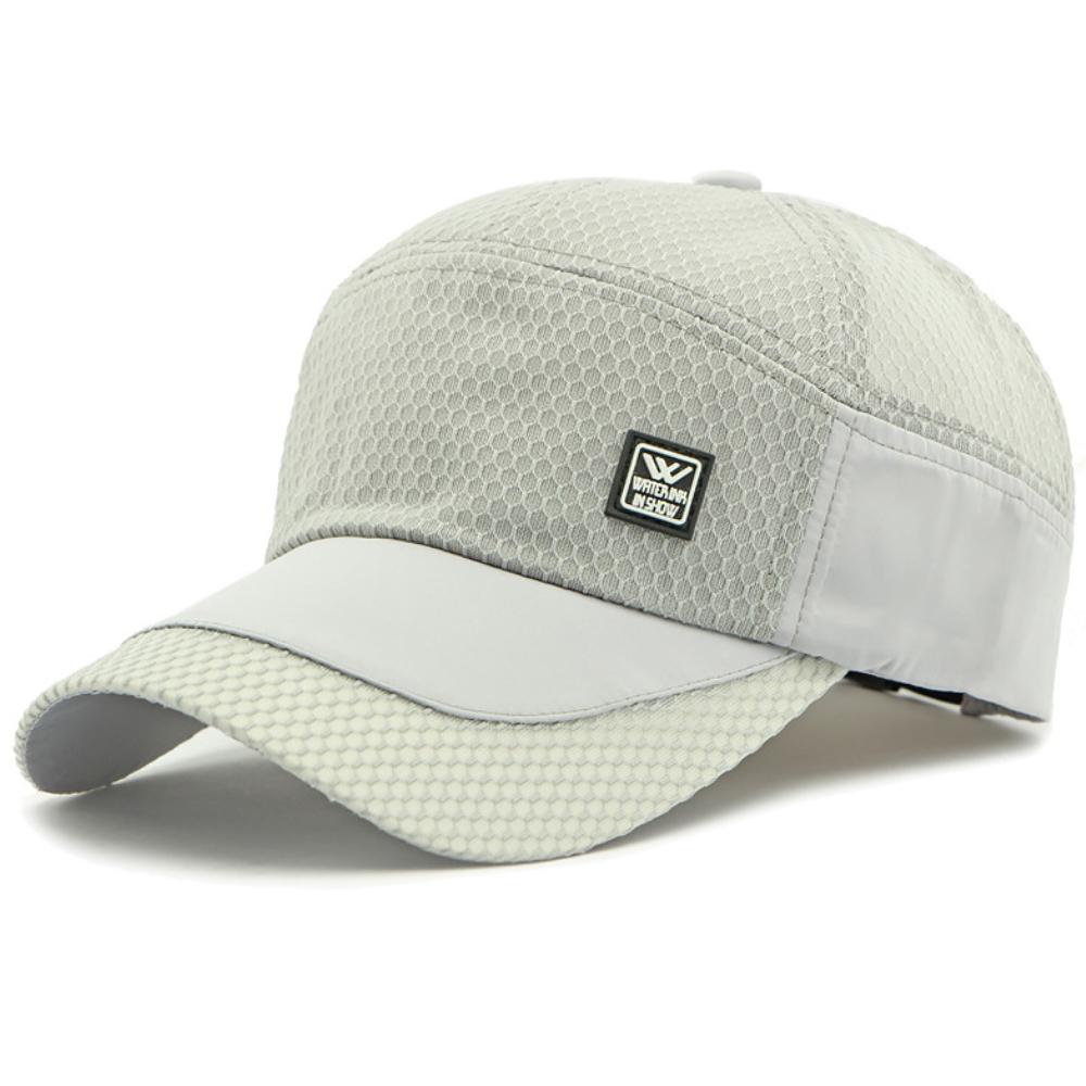 

HT4750 New Spring Summer Sun Hat Men Women Baseball Cap Sport Baseball Hat Breathable Trucker Mesh Cap Male Female Snapback Cap Adjustable 55-60cm світло-сірого кольору