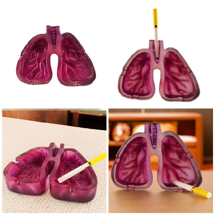 Decorative Ashtray with Distinctive Human Lungs Shape Enhances Your Environment