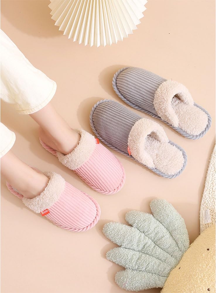 CHFUDUO Indoor Set of House Slippers for Warm and Nordic Room Slippers Japanese Shoe Slippers, 4, Guests, Cute, Washable, Stylish, Breathable,