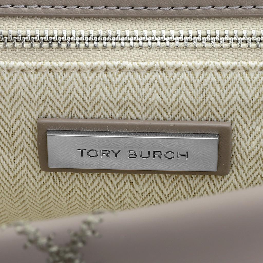 Tory Burch Tb-Willa Classic Double T Logo Solid Striped Quilted Logo Snap Goat Leather Handbag Shoulder Bag Women handbags Elephant-Gray 149682-082