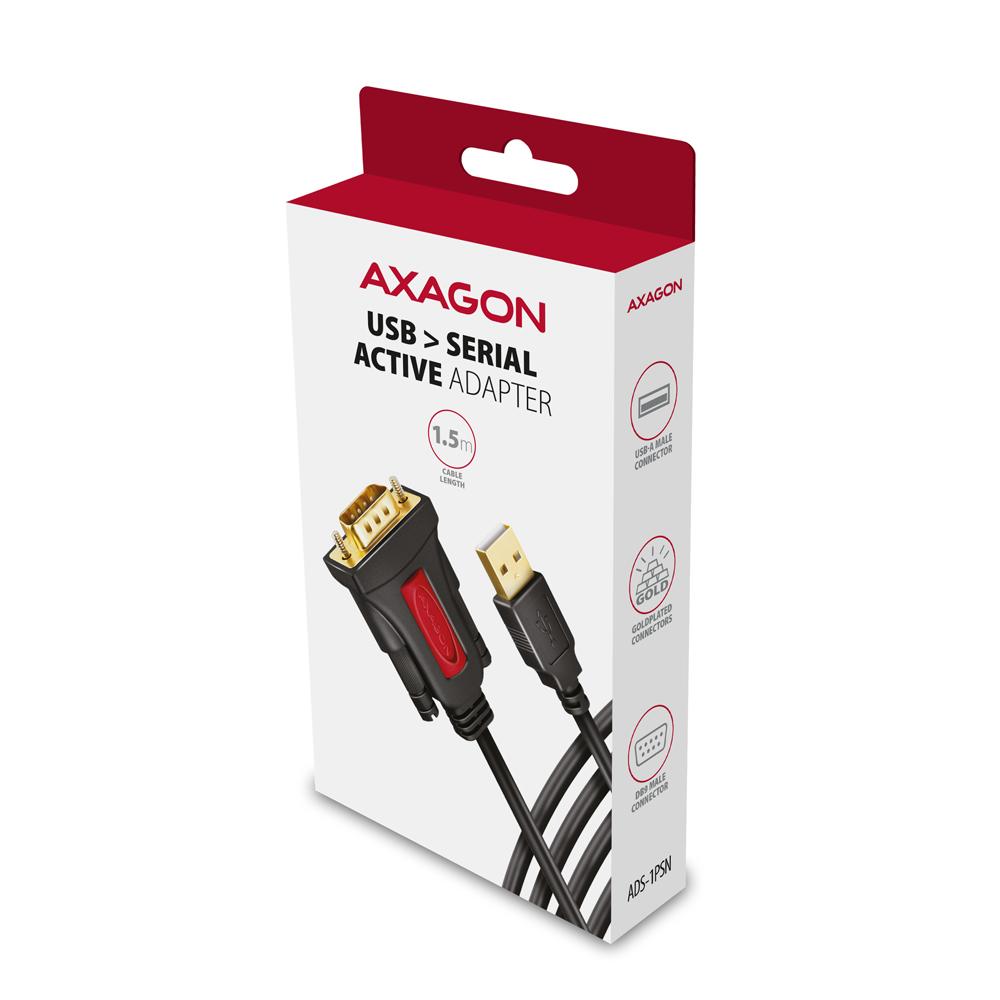 AXAGON USB - SERIAL Active Adapter | ADS-1PSN
