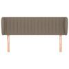 VidaXL Tête de lit avec oreilles Taupe 147x23x78-88 cm Tissu3117384