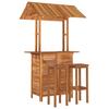Vidaxl 3-Cz. Garden Bar Furniture Set, Solid Acacia Wood