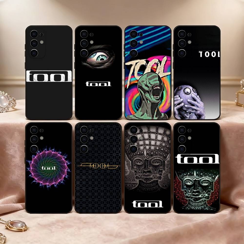 Music T-Tool B-Band R-Rock Phone Case Black Silicone Soft For Samsung S25,S24,S21,S22,S23,S30,Ultra,S20,Plus,Fe,Lite