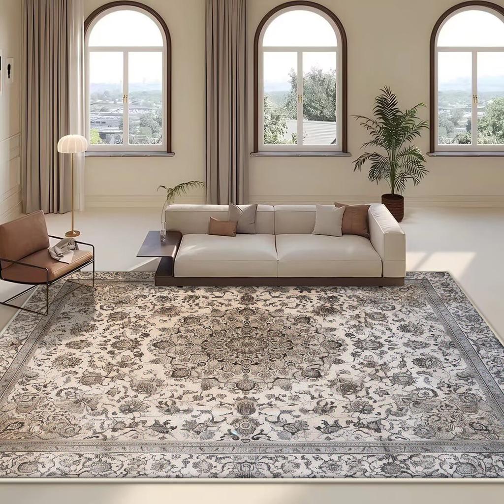 Persian Retro Large Living Room Carpet Home Decoration Easy Cleaning Washable Rug Lounge Coffee Tables Antiskid Floor Mat Boho