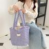 5 Cloud Bubble Flower Shoulder Bag Female Student Simple Handbag Canvas Large Capacity Women's Bag