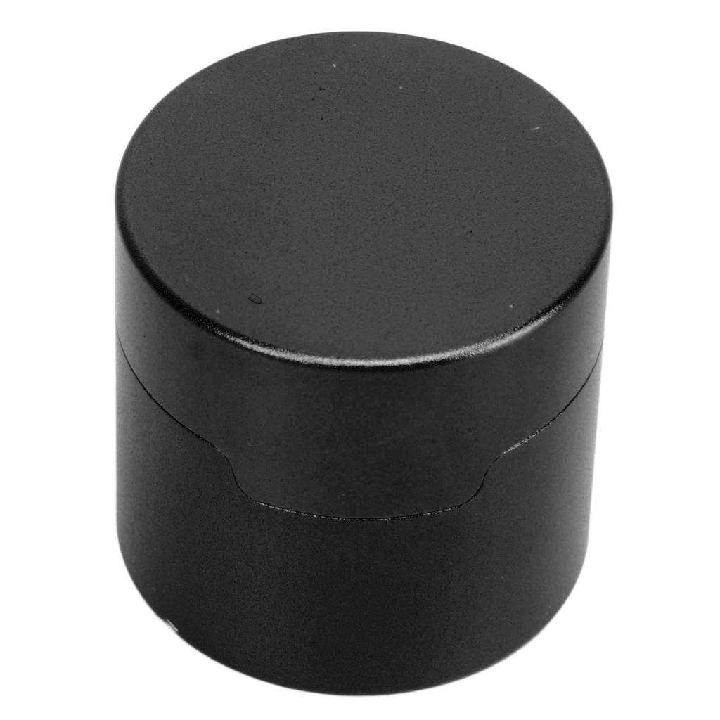 Billiard Chalk Case Round Aluminum Alloy Pool Cue Chalk Box Holder for Pool Cue Sports Accessories Black
