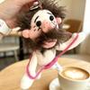 Plush Toy Keychain With Pink Beard Uncle For Kids And Teens