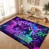 Covor de podea din catifea de cristal cu tematică controller de jocuri Covor cald cu text personalizat Nume personalizat Decorațiune pentru casă
