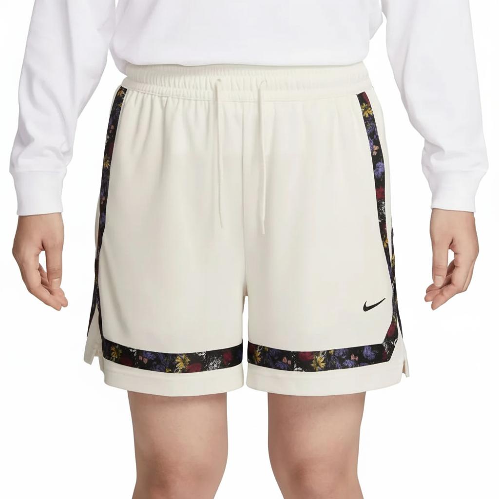 Nike Comfortable Versatile Lace-Up Floral Pattern Sports Shorts Women shorts HV8095-133 XS
