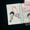 Cute Mini Puff Foam Keychain Cartoon Girl Phone Keyring Pendant Key Hanging Decoration Bag Charms For Couple Gifts