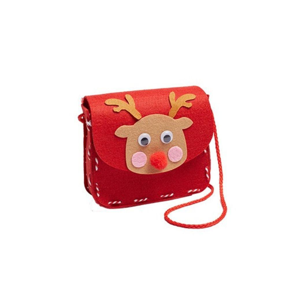DIY Christmas Decoration Handicraft Craft Toys Bag Xmas Creative Materials Kits Gift Box Candy Bag Kids Handbag