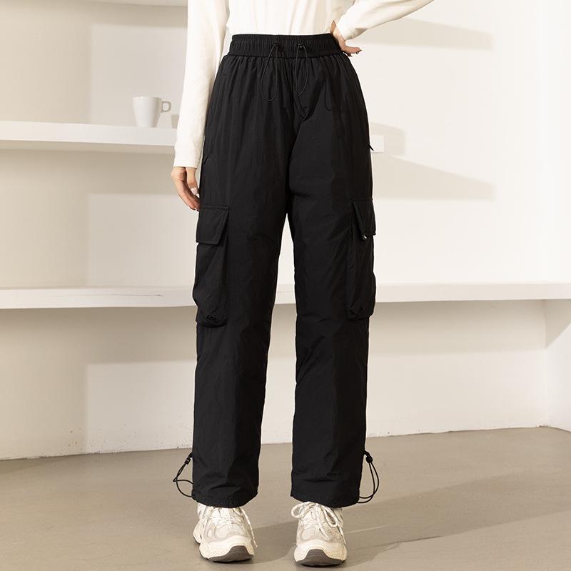 Damen High-End Winter Gänsedaunen Cargo Hose - Winddichte Ski-Oberbekleidung 2025