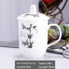Jingdezhen Ceramic Mug with Crystal Infuser and Lid