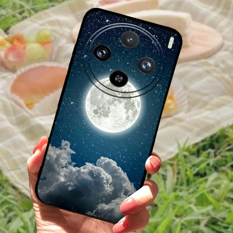 Etui do vivo X100 Pro Pokrowiec do vivo X100 Silikonowe Miękkie Marmurowe Czarne Zderzak Funda Coque dla vivo X100Pro X 100 Ochronna Obudowa