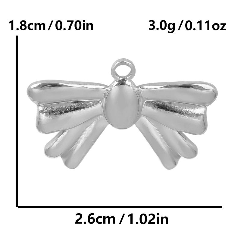 6pcs Breloque Acier Inoxydable Stainless Steel Music Note Flower Charms For Jewelry Making Supplies Heart Pendant Diy Materials