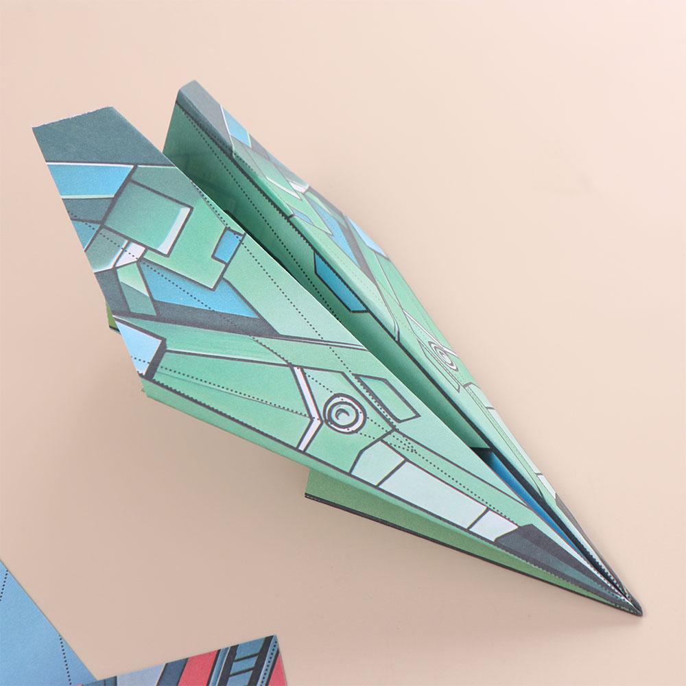 Montessori Airplane Origami Set Art Learning Versatile Paper Aircraft Toy Boys Baby Girls