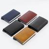 Men's Large Capacity Minimalist Anti-RFID Metal Card Holder with Automatic Pop-Up Feature