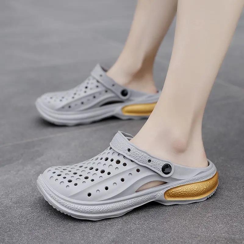 Fashion Slides Outdoor Hole Platform Y2k Comfortable Pvc Men's Shoe 2025 Fashion Cheap Shoes Liquidation Clappers Original Male Slipper