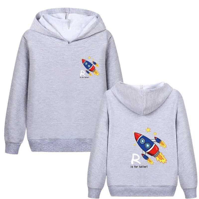 

Толстовки с принтом космонавта для мальчиков, хлопковые топы с длинными рукавами для девочек, детский осенний свитшот с космосом, детская модная одежда