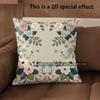 2D Vintage Floral Embossed Style Throw Pillow Covers Pattern Cushion Cover Suitable For Sofa Bedroom Car Pillow Cover