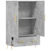 Highboard Concrete Grey 69.5 X 31 X 115 Cm Particleboard