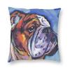 Home Pillowcase Office Decor Cushion Cover English Bulldog Print Pattern Decor