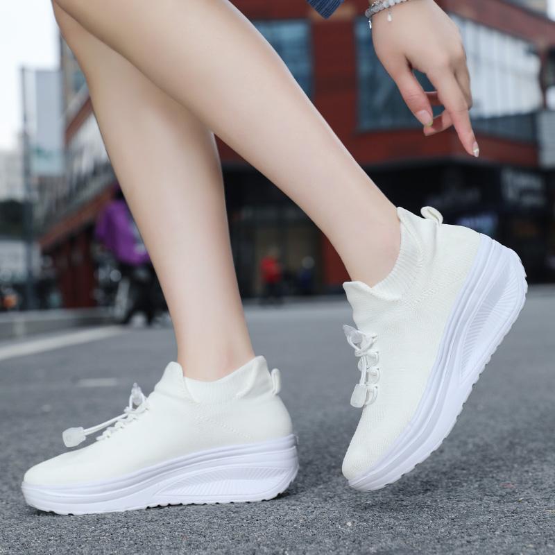 Sports Shoes Women'S Fashion Women'S Shoes New Women'S Vulcanized Shoes Sports Shoes Thick-Soled Slip-On Women'S Shoes Plus Size