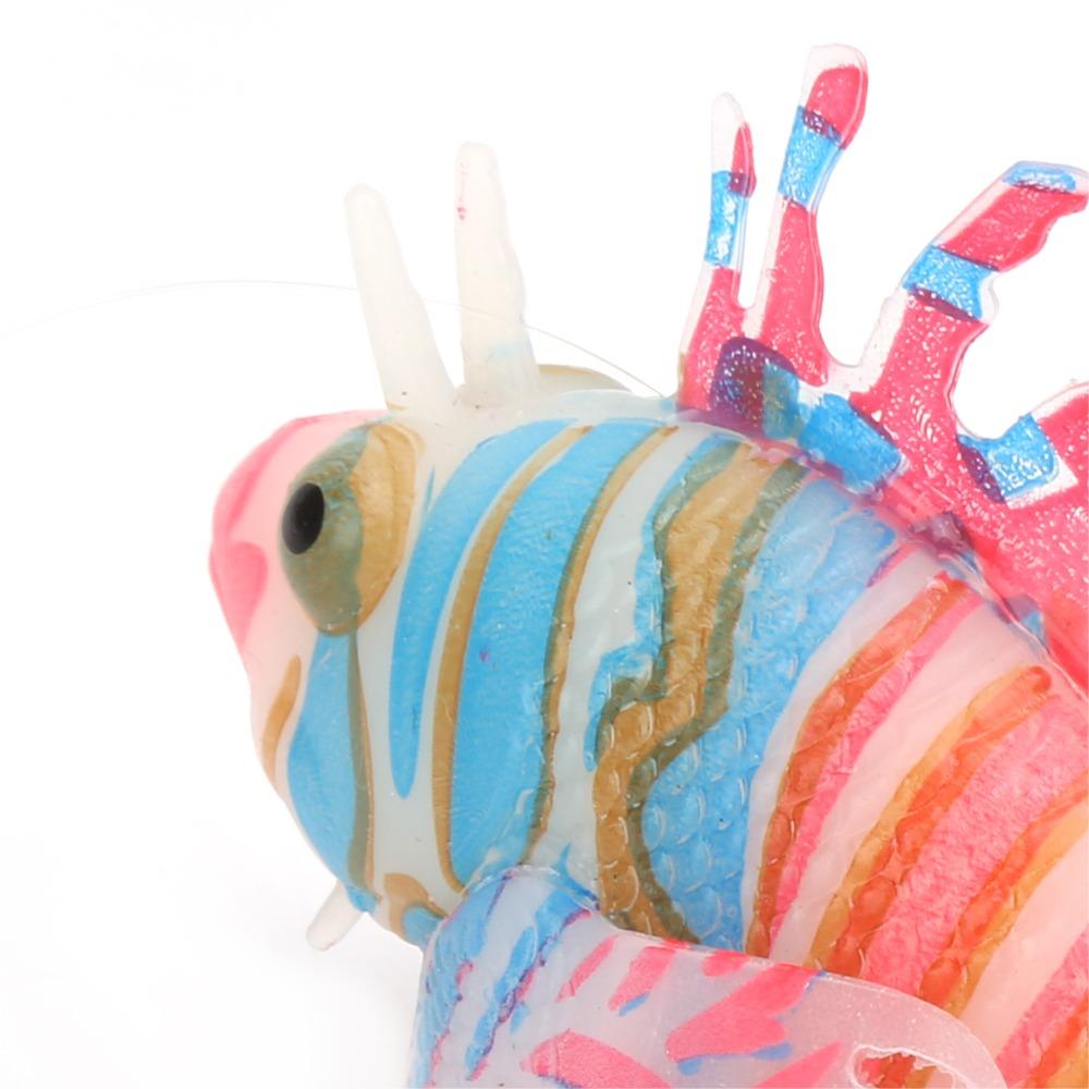 Suction Cup Artificial Glowing Fish Colorful Lifelike Texture Floating Fish Ornament Fluorescent Luminous