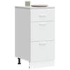 White Base Cabinet 40X46X81.5 Cm Glued Wood