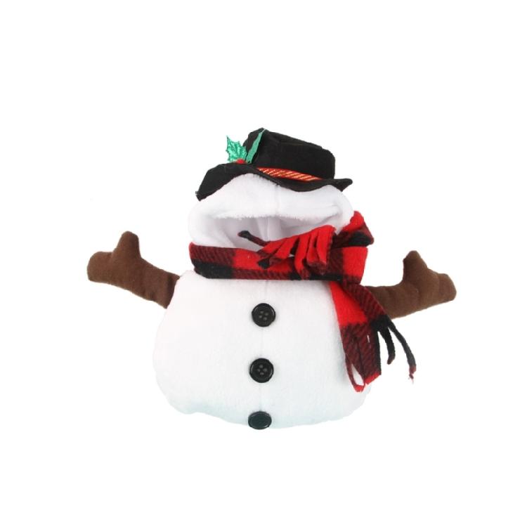 Durability Snowmen Dog Clothing Set Winter Warm Elastics Fabric Easyly Zippers Outfit For 5 15kg Pet