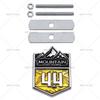 3D Metal 4X4 Mountain Cross-country Logo Car Stickers Decals Front Hood Grill Emblem