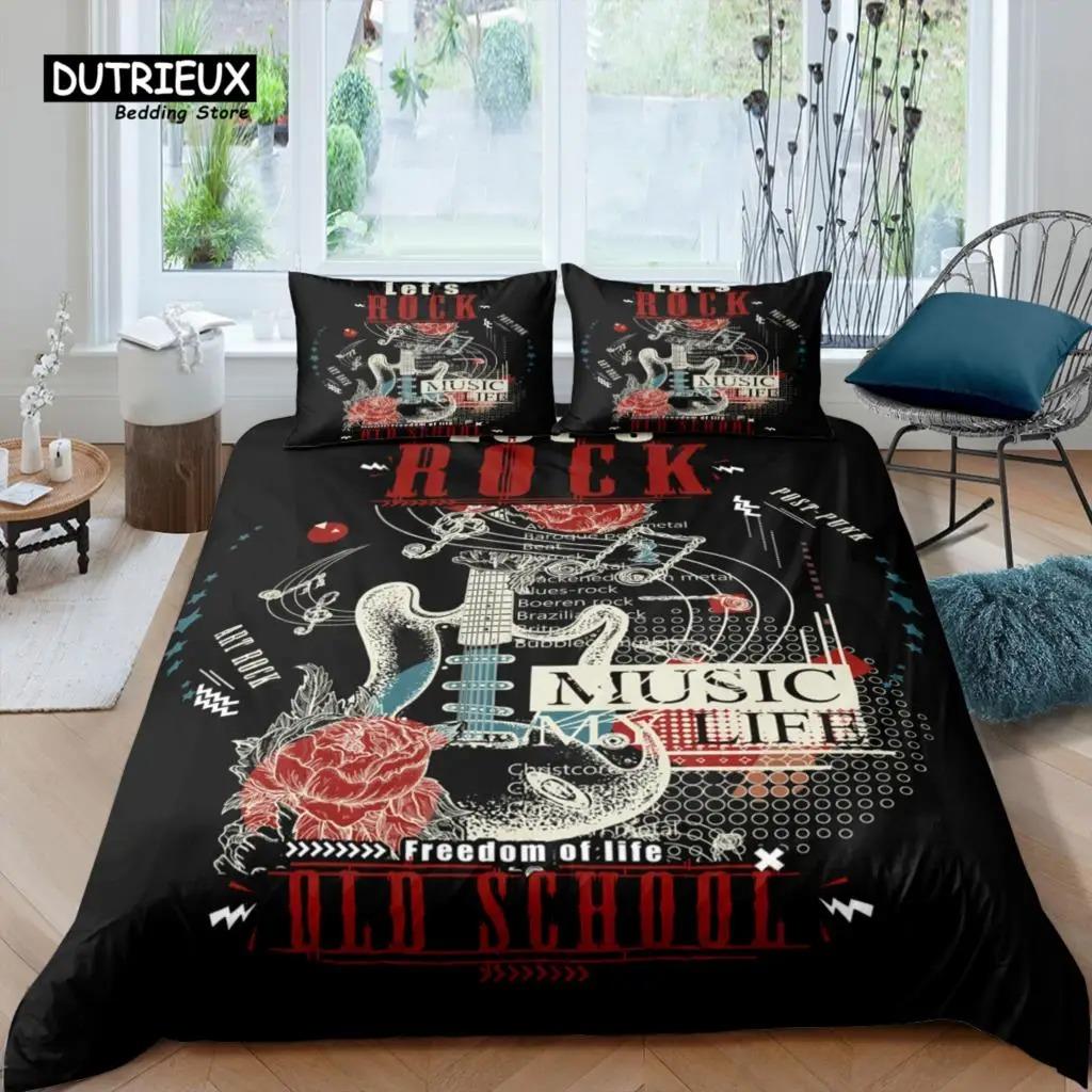 Home Living Luxury 3D Cello Music Print Bedding Set Duvet Cover Pillowcase Kids Bedding Set Queen and King EUUSAUUK Size