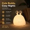 WWPPU Creative Slug Touch Silicone Night Light Kids Eye‑Caring USB Rechargeable Soft Light Table Lamp for Home