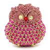 Owl Shape Multi-Colored Rhinestone Crystal Women Evening Clutch Purse Luxury Lady Party Bags Prom Clutches Female Handbags