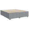 Vidaxl Letto Continentale Con Materasso, Grigio Chiaro, Tessuto, 180X200Cm