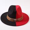 Popular European and American Classic Double-color Wide-brimmed Top Hat Men's and Women's Fashion OL Style Cowboy Hat Jazz Hat