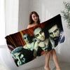 S-System of a D-Down Band Microfiber Beach Towel Absorbent Quick dry Soft Yoga Swimming Resort Mountain Climbing Towel