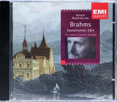 CD JOHANNES BRAHMS - ROGER NORRINGTON, - Symphonien 3 & 4 724355611826 EMI Classics 1996 Europa Klassik Gebraucht