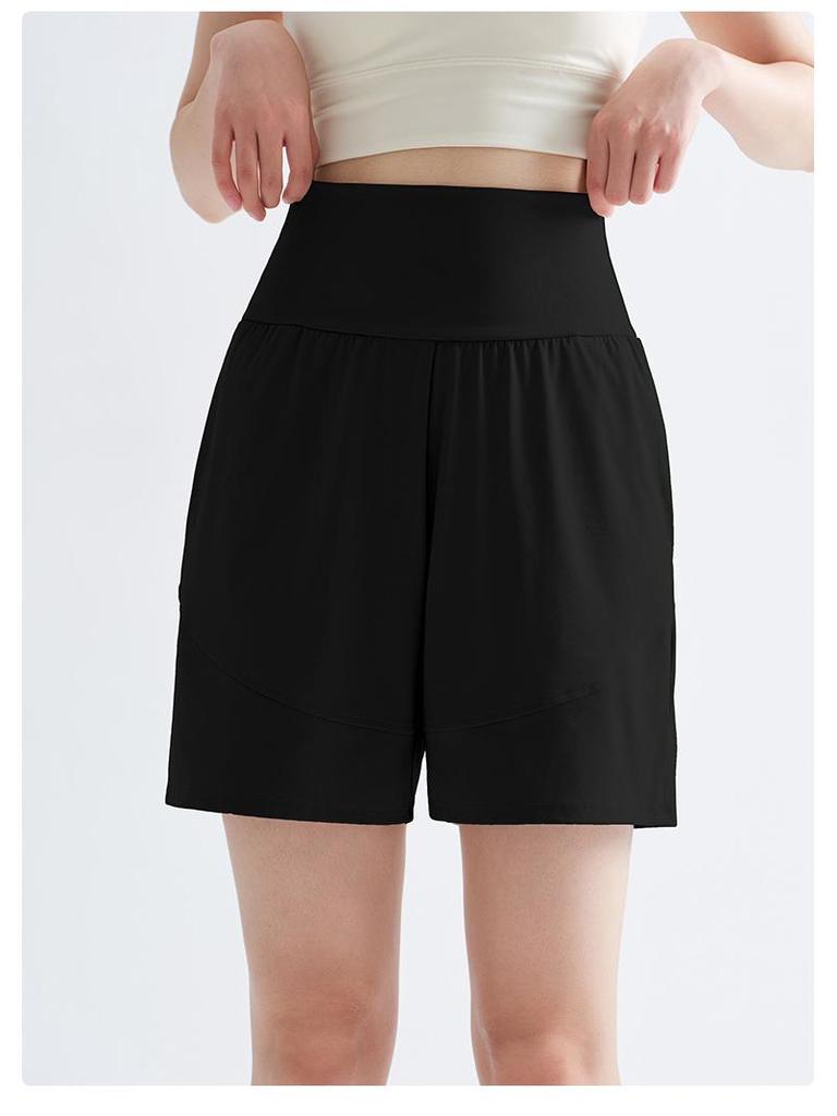 Damen Schnelltrocknende High-Waist Shorts für Laufen & Yoga