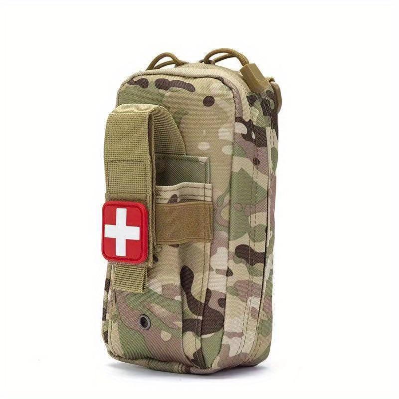 1PC Tactical MOLLE medical kit, tear-away EMT first aid kit, IFAK trauma kit, daily carry survival kit, military fan tactical storage bag, hanging bag