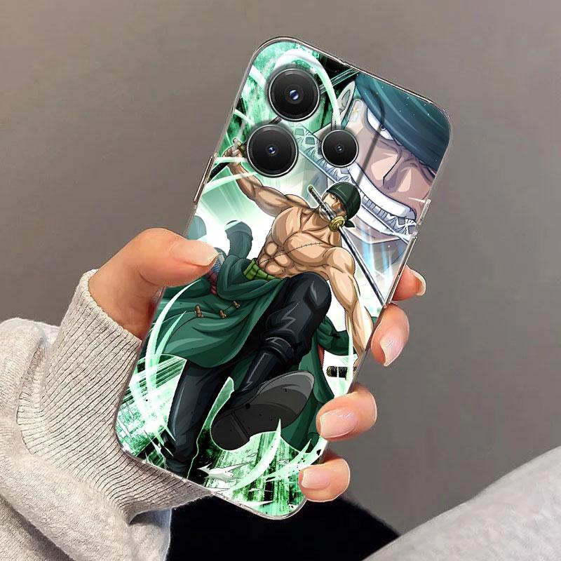Mihawk Zoro Anime One Pieces Case For Xiaomi Redmi Note 15 14 13 12 11 10 Pro Plus 5G Cover For Redmi 15C 15 14C 13C Phone Cases