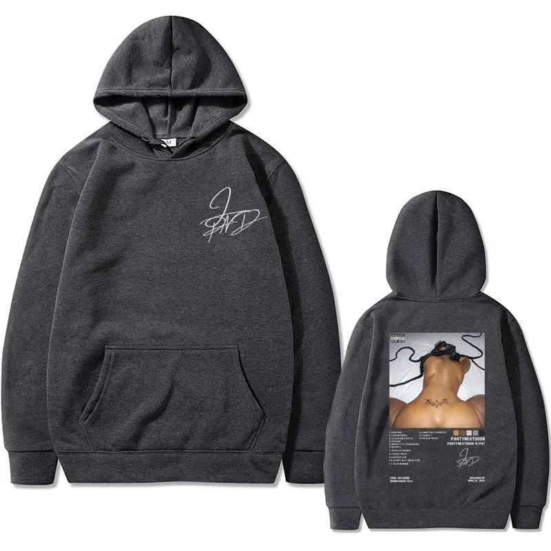 Party NextDoor PND4 Album Cover Hoodie Herren Damen Fleece Warm Herbst Winter Kapuzenpullover Hip Hop Lässig Streetwear Pullover